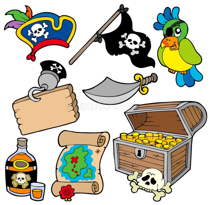 Pirate collection 10 vector illustration Pirate collection 10 vector illustration