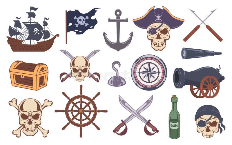 Tattoos Vintage Set Pirate Vector Images over 1100