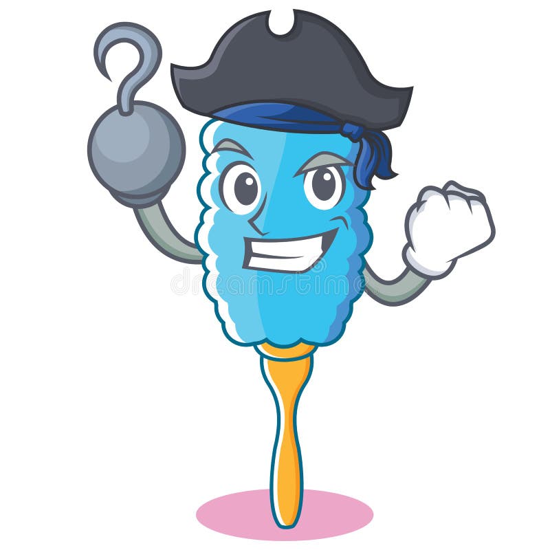 Pirate Feather Duster Character Cartoon Stock Vector Illustration of