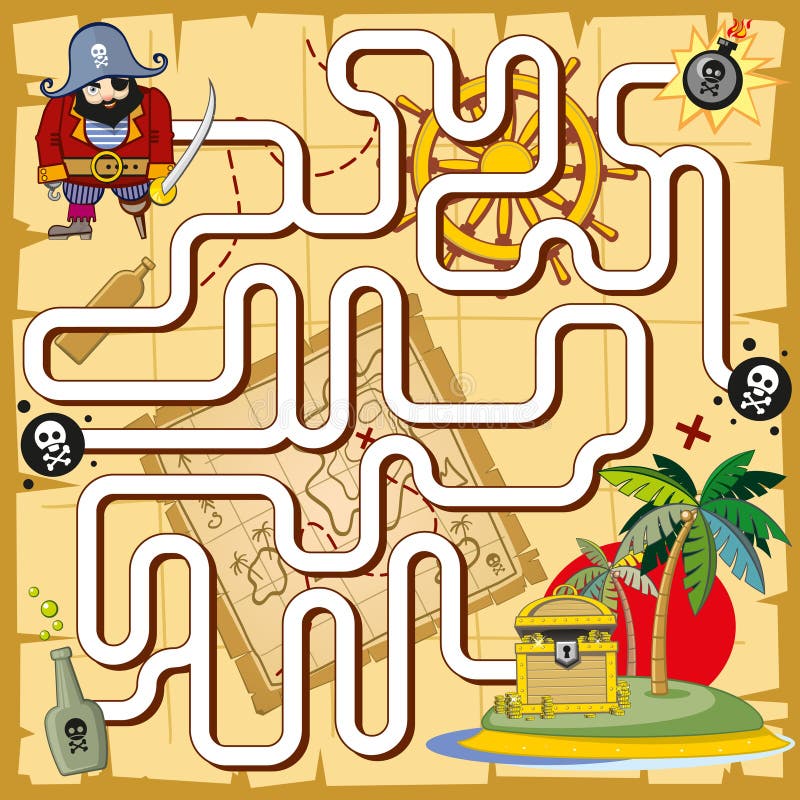 Pirate Birthday Games Activities Puzzles Mazes - FUN!