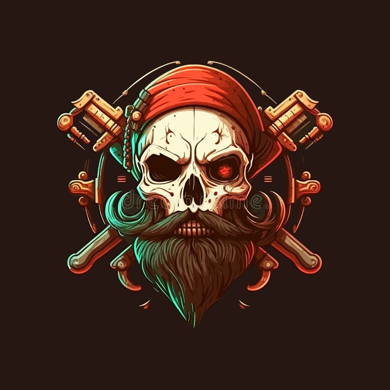 Premium Vector  Pirate vector logo template pirate sport gaming