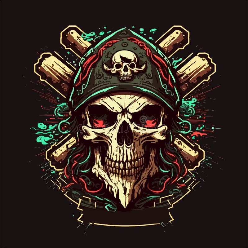 Premium Vector  Pirate vector logo template pirate sport gaming mascot logo  template pirate skull with a sword