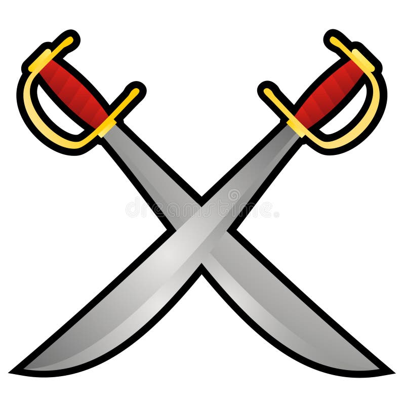 Pirate swords stock vector. Illustration of creative - 21404568