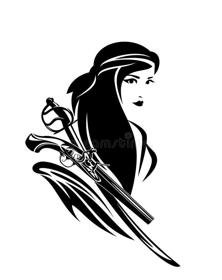 Pirate Girl Logo Stock Illustrations – 188 Girl Logo Illustrations, Vectors & Clipart -