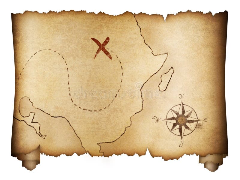 Pirate Treasure Map stock image. Image of mystery, treasure - 21081557