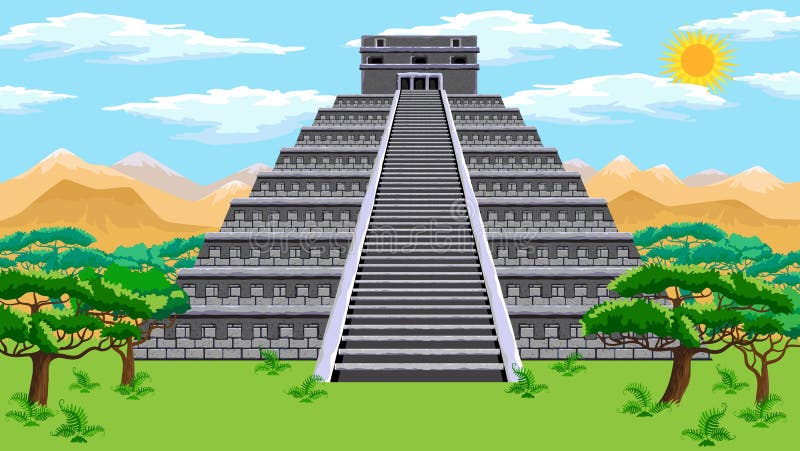 Pirámide azteca ilustración del vector Pirámide azteca ilustración del vector
