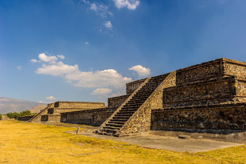 Pirámide de la luna, Teotihuacan, México imagenes de archivo Pirámide de la luna, Teotihuacan, México imagenes de archivo