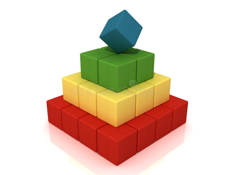 Pirâmide ilustração stock