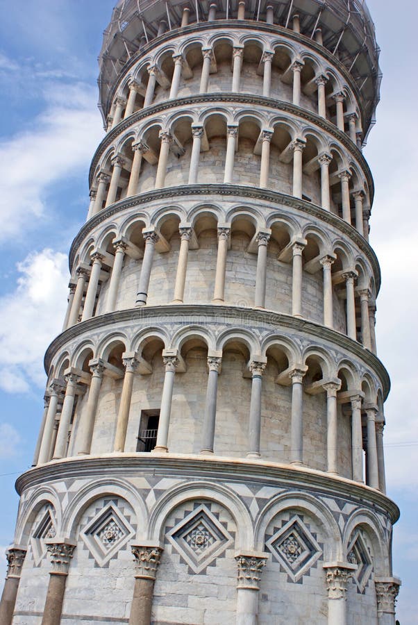 Pisa tower close detail