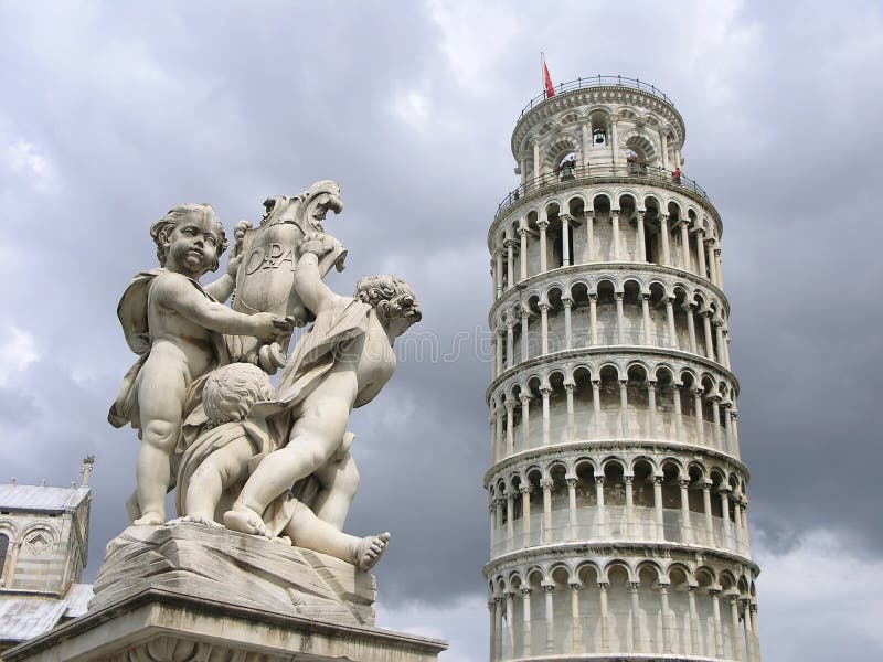 Pisa tower and statue - 2