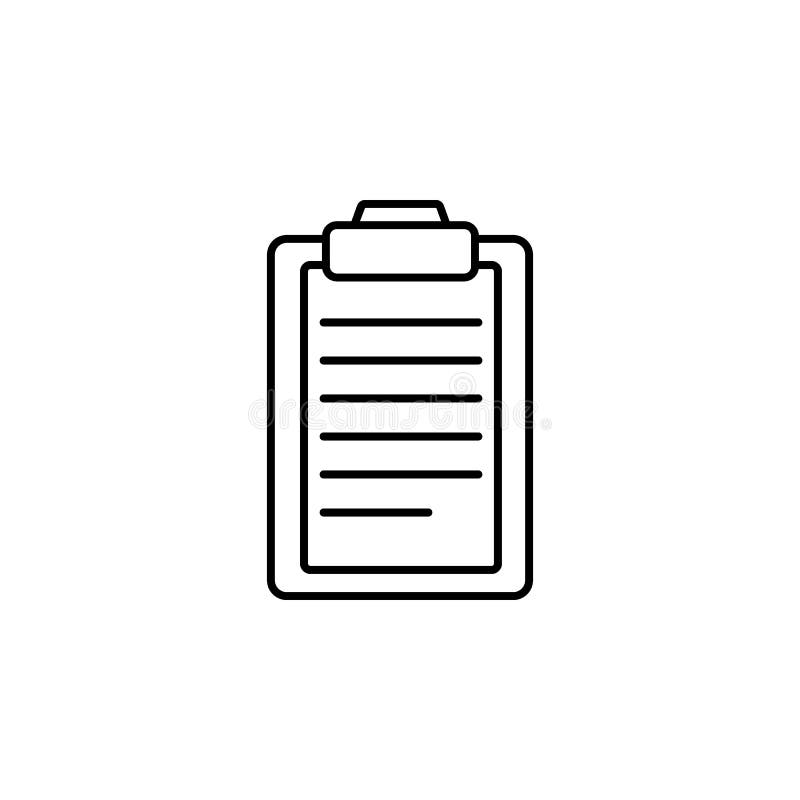 Pisać na papierowej ikonie Element prosta ikona dla stron internetowych, sieć projekt, wisząca ozdoba app, ewidencyjne grafika Cienka kreskowa ikona dla strona internetowa projekta i rozwój, app rozwój na białym tle
