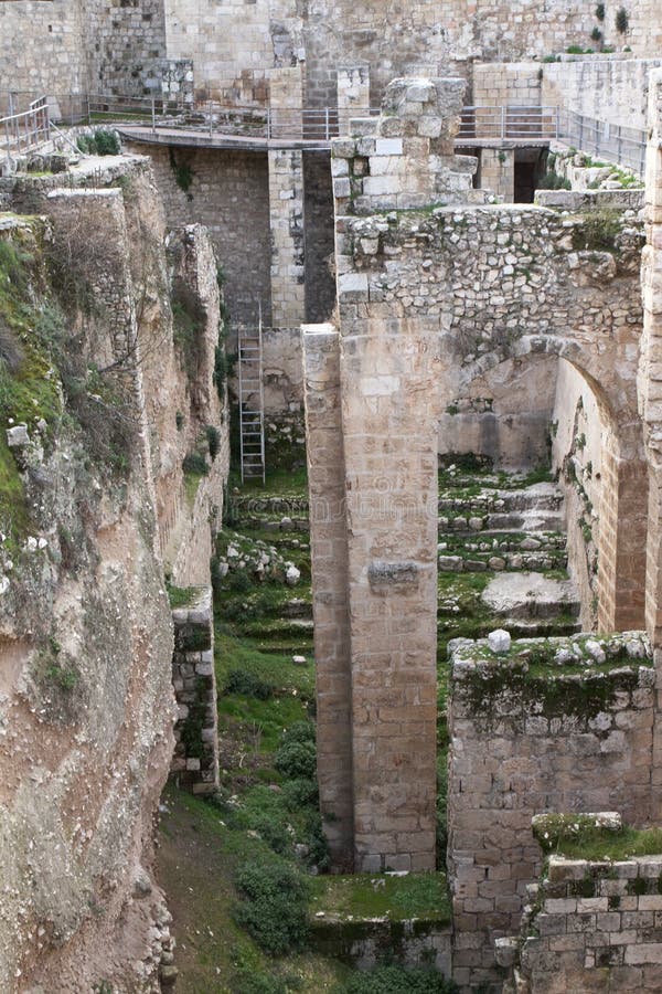 Piscine De Bethesda Jérusalem L'Israël Image stock Image du