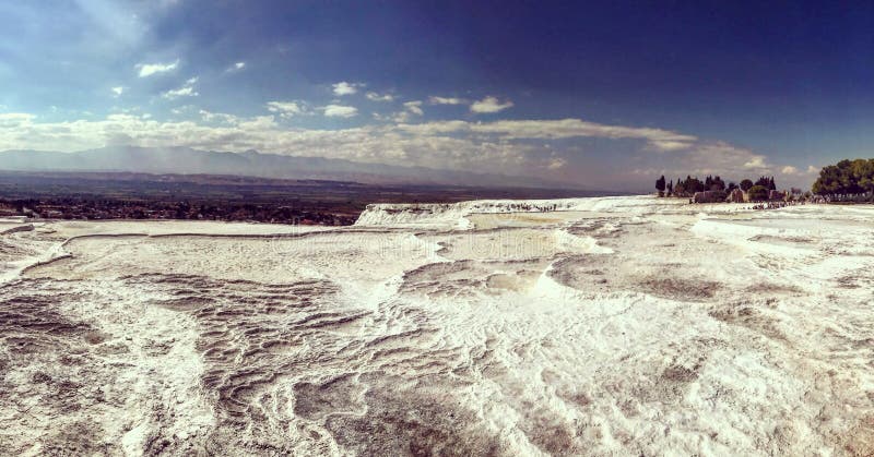 Piscine de Pamukkale antique images stock Piscine de Pamukkale antique images stock