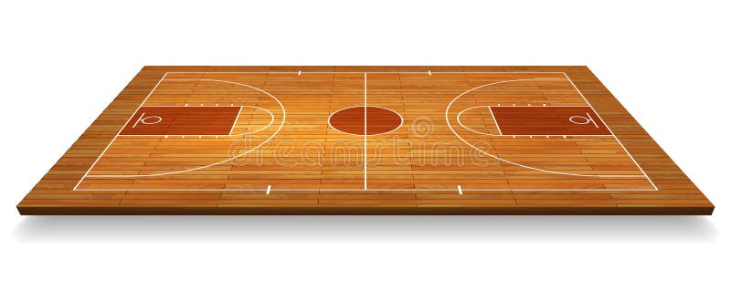 Perspective Basketball court floor with line on wood texture background. Vector illustration. Perspective Basketball court floor with line on wood texture background. Vector illustration.