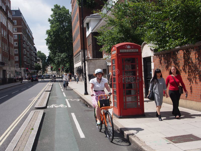 Ciclovia imagem de stock