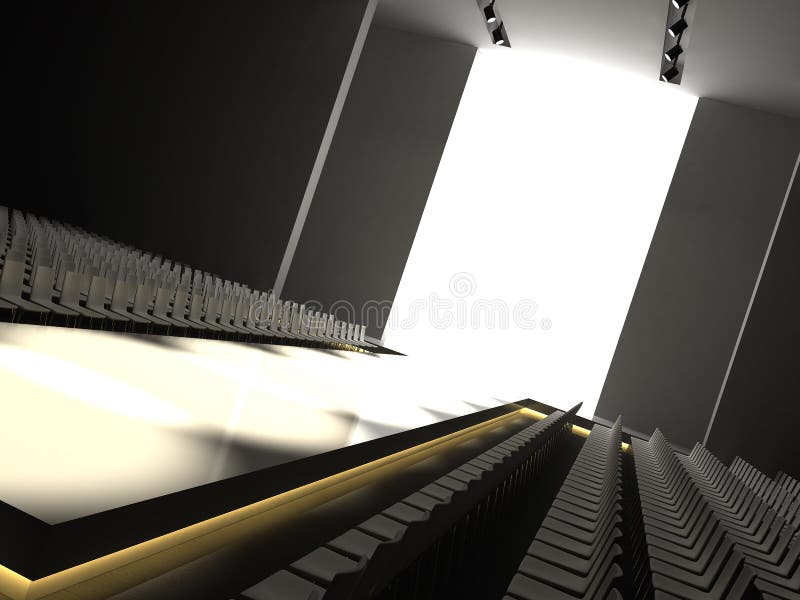 Pista de decolagem vazia 3d da forma ilustração royalty free Pista de decolagem vazia 3d da forma ilustração royalty free