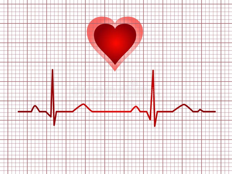 Pista dell'elettrocardiogramma royalty illustrazione gratis Pista dell'elettrocardiogramma royalty illustrazione gratis