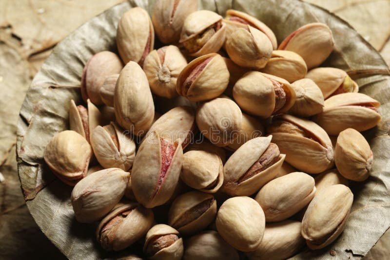 Pista A Dry Fruit From Mountain Areas Of Middle East Stock Photo