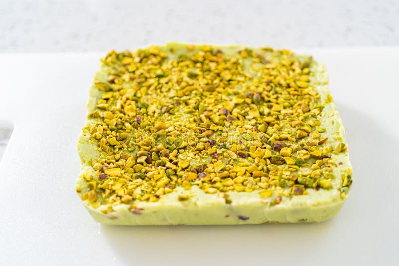 Pistachio fudge stock image. Image of confectionary 270267505