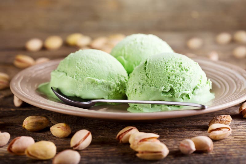 Pistachio ice cream