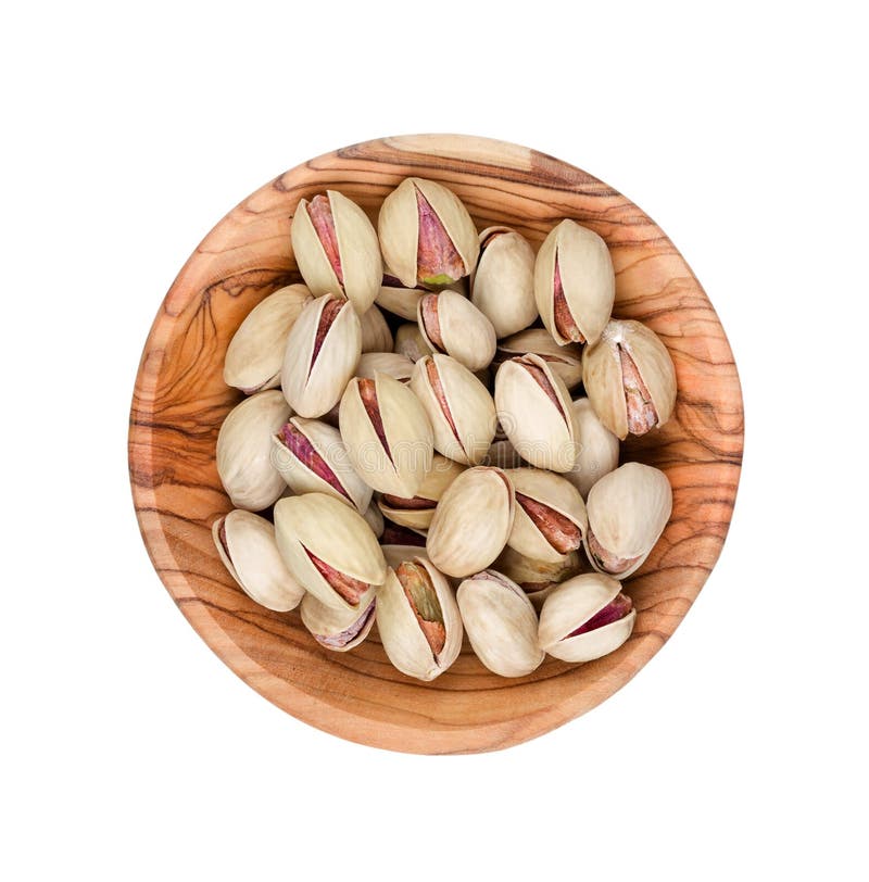 Pistachios in a Wooden Bowl Stock Photo Image of healthy, snack 40145708