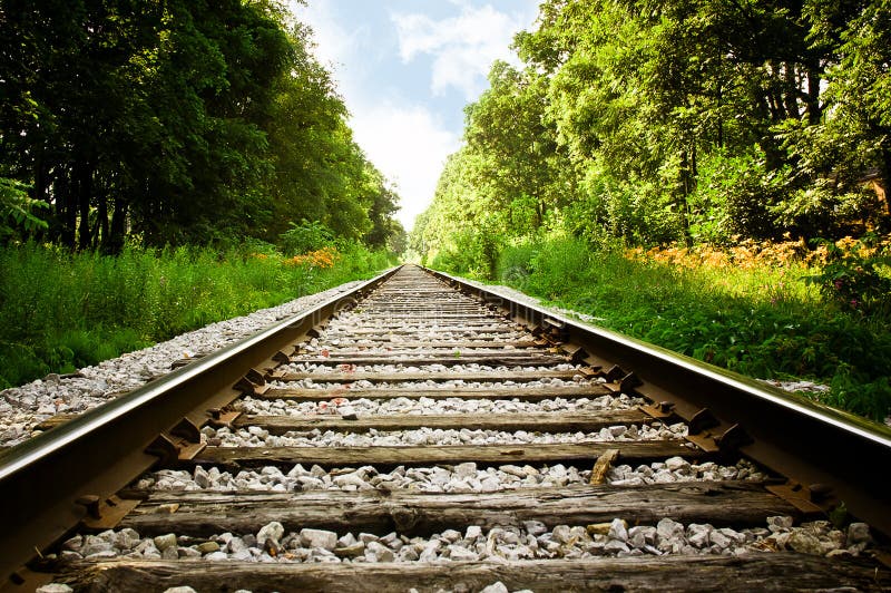 Pistas del tren foto de archivo libre de regalías Pistas del tren foto de archivo libre de regalías