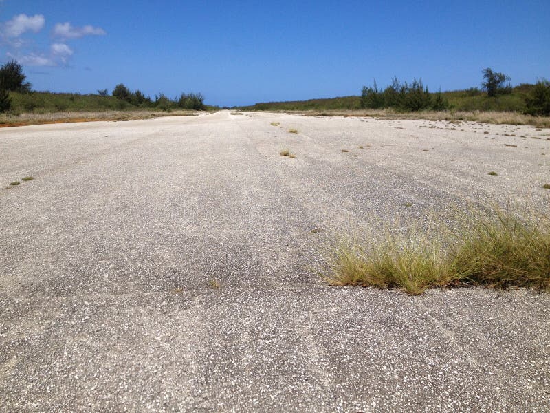 Piste capable sur Tinian photo libre de droits Piste capable sur Tinian photo libre de droits