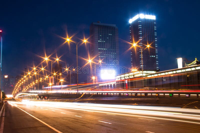 Binari leggeri immagine stock