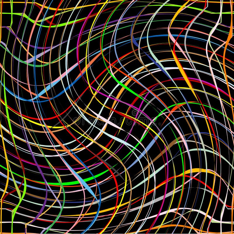 Pistes colorées fraîches de pirouette sur le fond noir illustration stock Pistes colorées fraîches de pirouette sur le fond noir illustration stock