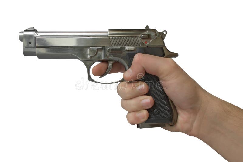 Pistol in hand stock photography Pistol in hand stock photography