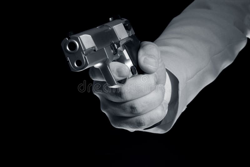Pistol in hand royalty free stock photos Pistol in hand royalty free stock photos