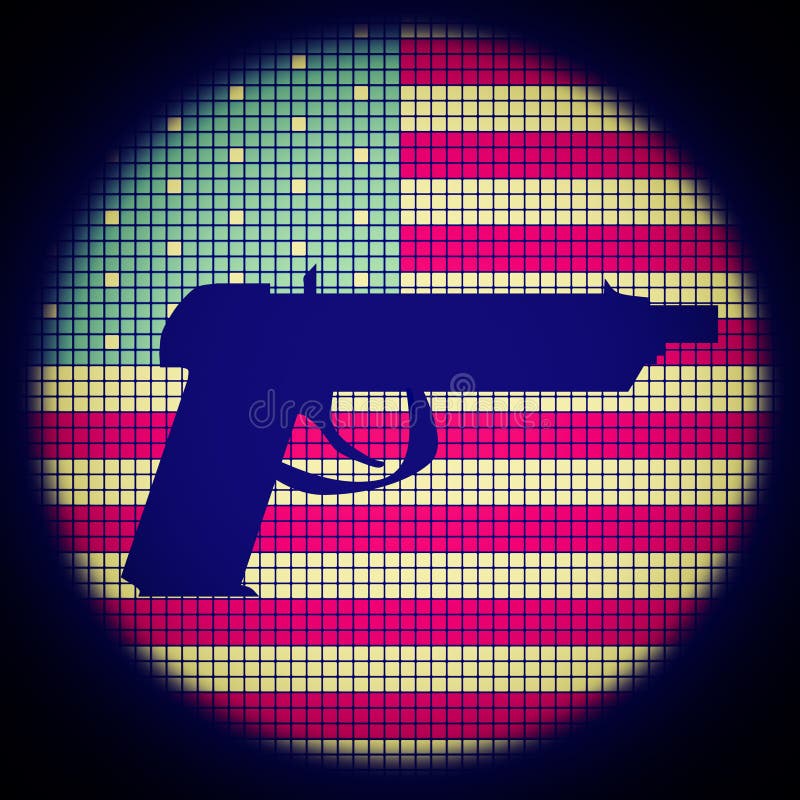 Pistol Icon royalty free illustration