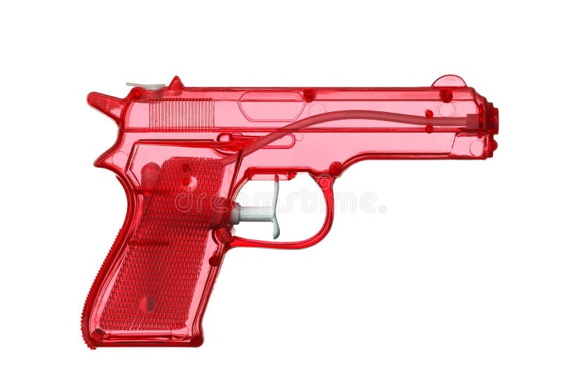 Uma Arma Colorida Da Mão Da Pistola Do Brinquedo Foto de Stock - Imagem de  revestimentos, fundo: 121015934