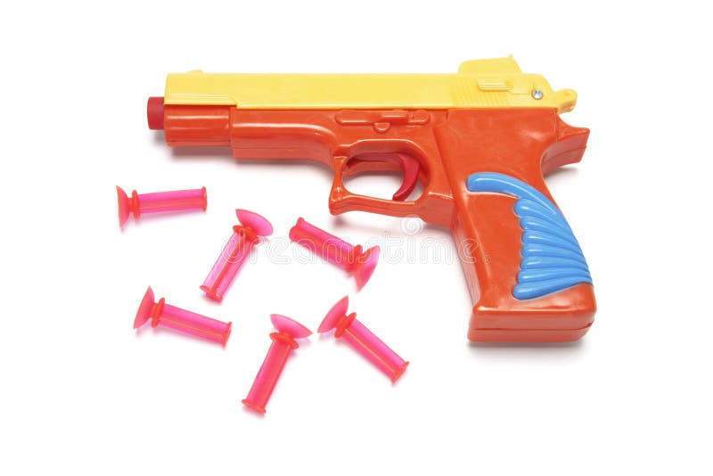 Pistola del giocattolo con le pallottole di gomma