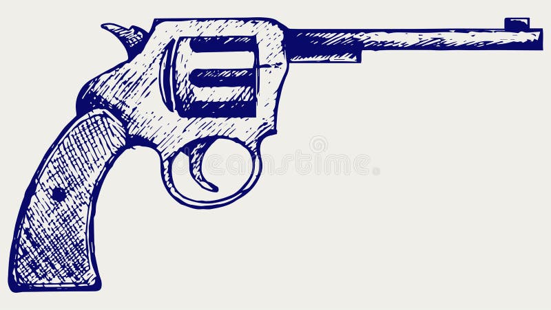 Ilustración Realista De Una Pistola Calibre 9 Mm De Plata Ilustraciones  svg, vectoriales, clip art vectorizado libre de derechos. Image 30741426