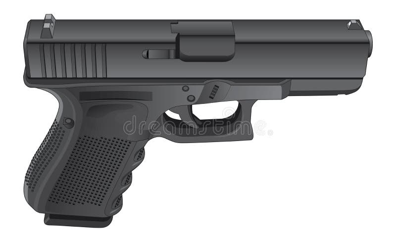 Pistoletu Semi Automatyczny pistolecik ilustracji Pistoletu Semi Automatyczny pistolecik ilustracji