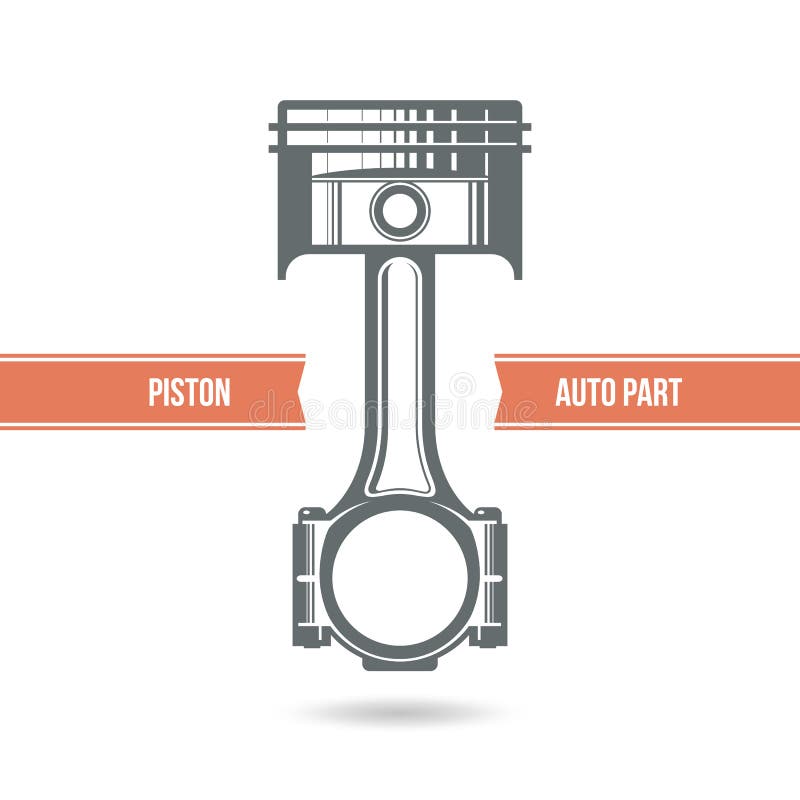 Piston de moteur de voiture illustration stock Piston de moteur de voiture illustration stock