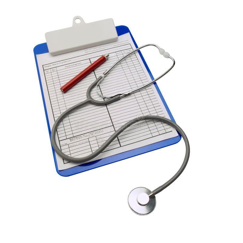This is a White Background medical Clipboard. This is a White Background medical Clipboard