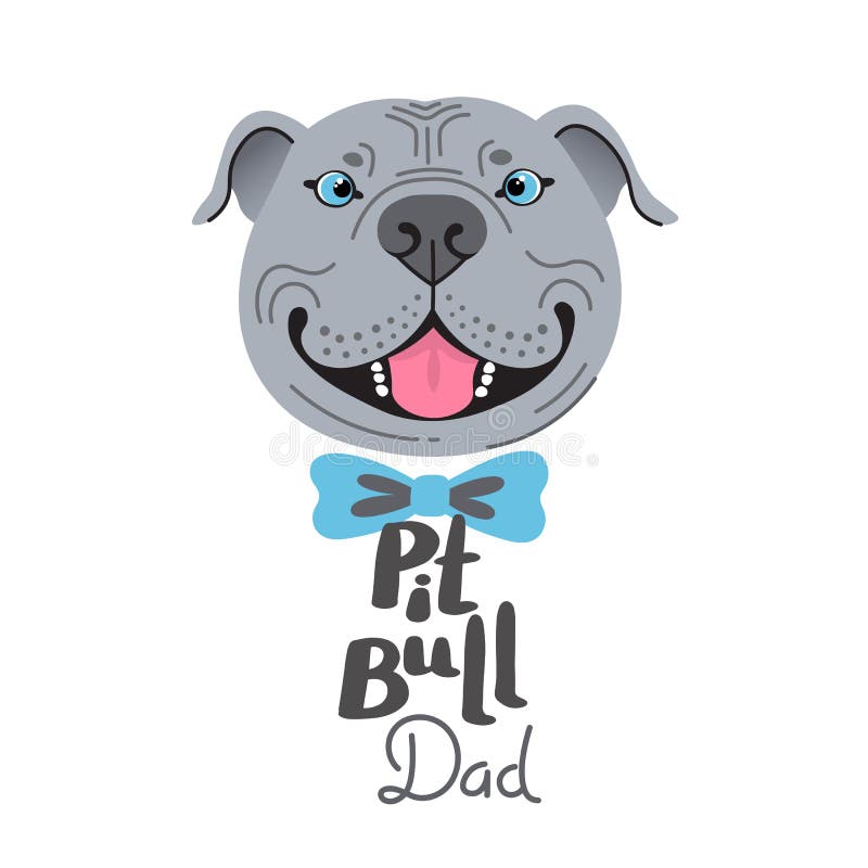 Download Pit bull dog illustration stock illustration. Illustration ...