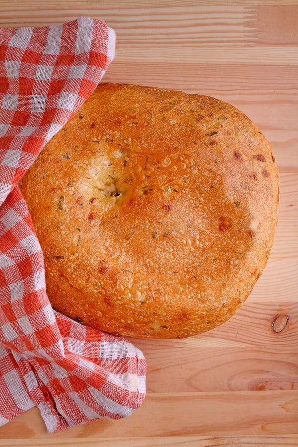 Pita Bread Baked from Flour Eastern European Bread Stock Image Image