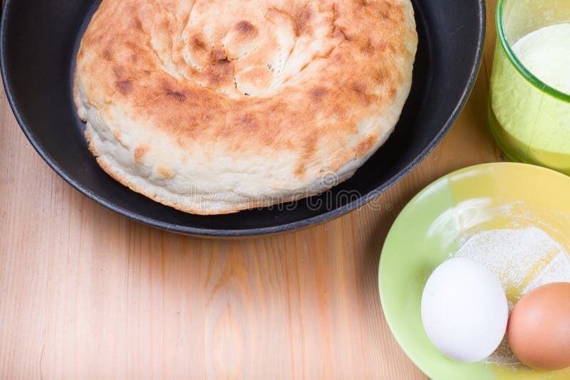 Pita Bread and Its Ingredients Stock Image Image of bread, fresh