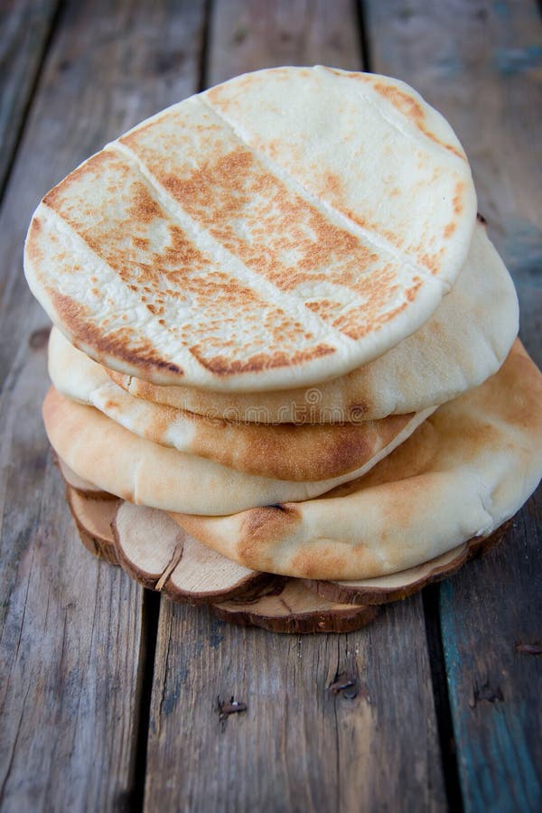 Pita bread stock image. Image of flat, breakfast, homemade 49669809