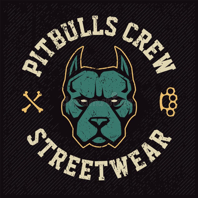 Pitbull Mascot Emblem Design