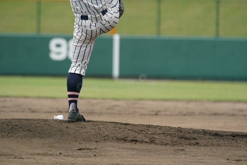 Pitcher throwing a ball stock image. Image of closer 245028885