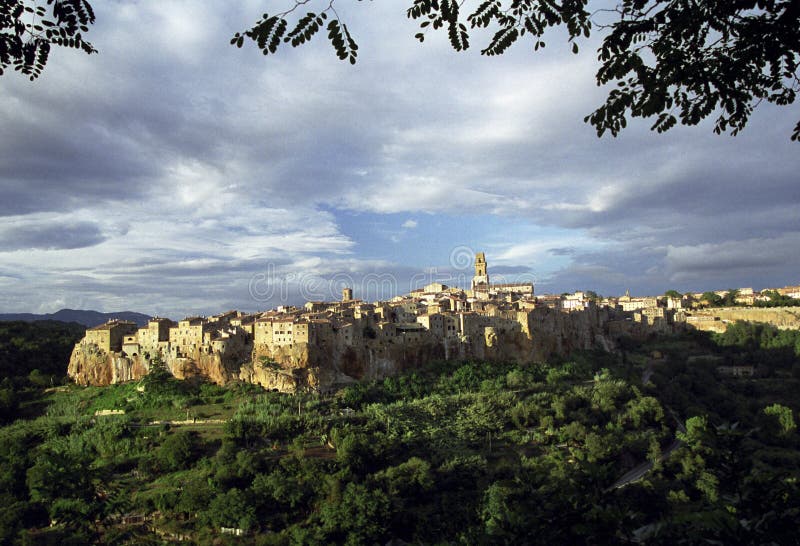 Pitigliano, Italien stockbilder Pitigliano, Italien stockbilder