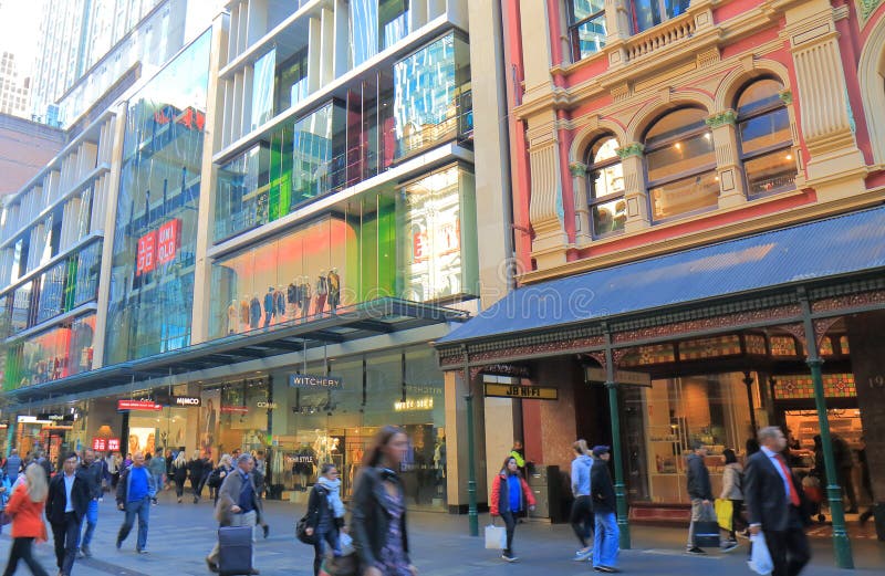 Pitt Street Shopping Mall Street Sydney Australia Editorial Stock Photo ...