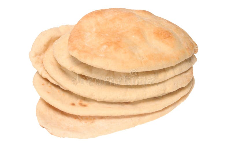 Pitta bread stock image. Image of greek, baked, brown 5241105