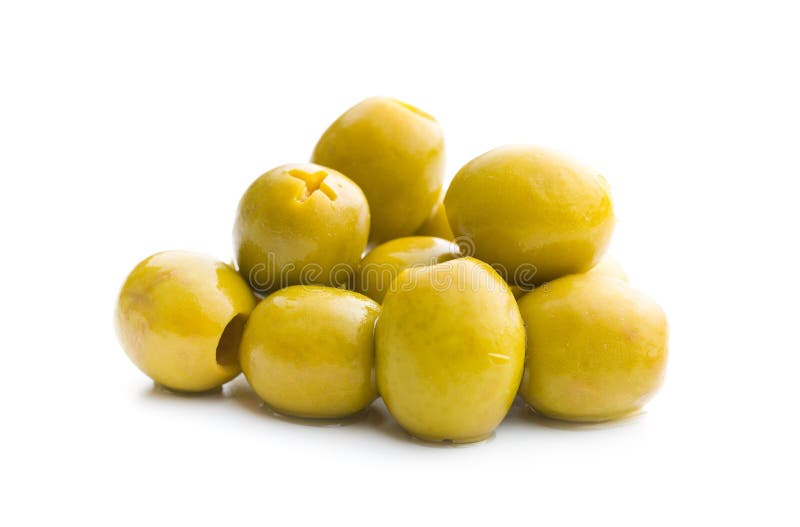 Pitted green olives stock image. Image of healthy, pitted 63509175