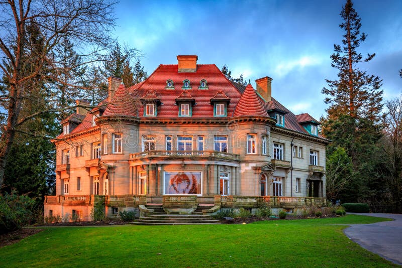 Pittock dwór zdjęcie stock Pittock dwór zdjęcie stock