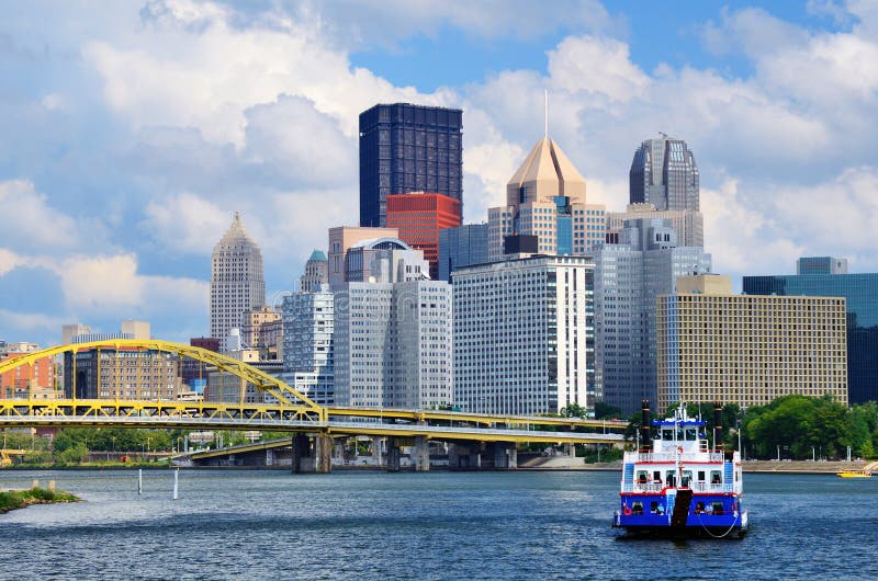 Pittsburgh Waterfront stock photo. Image of point, cityscapes 26161128